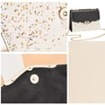 thumbnail image 4 of Mujer Messenger Bags Sequinas de moda Moda Single Shoulder PU Cadena de cuero bolsillo de bolos móvil Flip Bolsas de cuerpo cruzado Regalos negro Type1 Inevent AP008901-02, 4 of 7