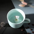 thumbnail image 4 of Taza de café 3D con diseño de animales en el interior, de cerámica, con forma de taza de té para niños. Perrito, 4 of 9