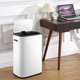 thumbnail image 3 of 50 Liter/14.5 Gallon Smart Automatic Trash Can with Lid Stainless Steel Thickened Body & Super Mute Sensor Lid for Kitchen Office Bedroom, 3 of 7