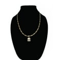 thumbnail image 5 of 14k Bonded Gold Figaro Chain with Square Pendant, Best Unisex Christmas Gift for Women, Men, Mother, Father, Girlfriend, Boyfriend, Her, Him, 14k Necklace with Charm, Best jewelry Gifts, 5 of 5