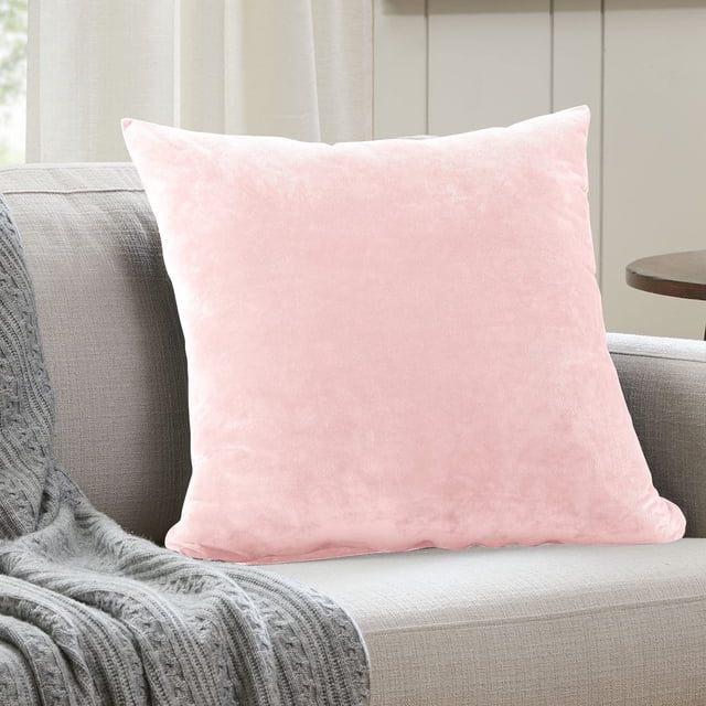 Funda de almohada decorativa EVOLIVE 66x66 cm Micromink Pink