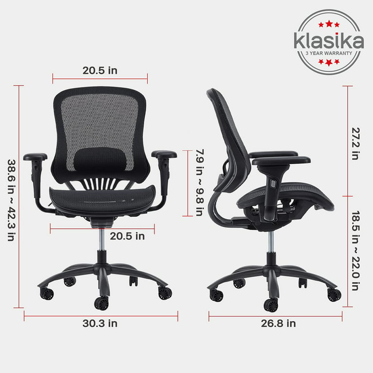 KLASIKA Office Computer Desk Chair High Back Adjustable Ergonomic