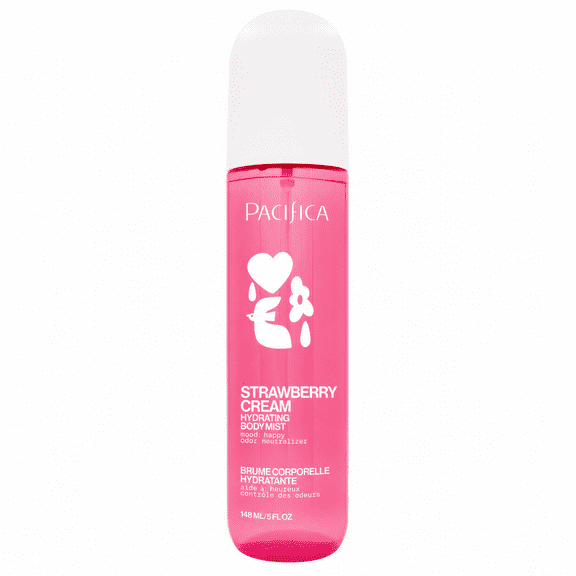 Pacifica Strawberry Cream Body Mist - Strawberry Vanilla Fragrance, Vegan & Cruelty-Free