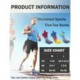 thumbnail image 4 of FEOYA Crew Toe Socks for Men Pack of 3 Five Toe Socks Male Running Toe Socks Cotton Athletic Toe Socks for Outdoor Autumn Winter Sports Spring Sports M, 4 of 6
