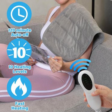 SunnyBay USA-Made 4-lbs Lava Sand Microwave Heating Pad with Organic Cotton Fabric for Cramps and Body Pain, Superior Heat Retention, Washable, Odorless, Weighted, 8x12 Inches.