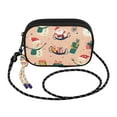 thumbnail image 2 of FORMRS Mini Crossbody Bag for Women Adjustable Rope Shoulder Casual Phone Purse, Beige Christmas Snowman, 2 of 7