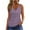 Purple, variant on ShomPort Sleeveless Eyelet Tank Tops for Women Summer Casual Cowl Neck Wide Strap Camisole Shirts