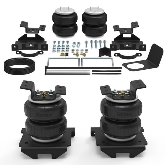 RETRUE Rear Air Bags Suspension Kit for 2001-2010 Chevrolet Chevy Silverado GMC Sierra 2500HD 3500HD Truck Towing, 5000 Lbs of Load Leveling Capacity, Replacement for Firestone 2250 Ride Rite Airbags