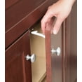 thumbnail image 2 of Safety 1ˢᵗ Spring-Loaded Cabinet & Drawer Latch (3pk), White, 2 of 5
