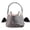 Gray, variant on Sahpxhe Halloween Basket Handheld Bow Embroidered Candy Bag Gift Bags,Pumpkin Ghost Bucket Tote for Trick-Or-Treat,Party Decor and Storage,12.2x6.50in Purple