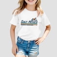 thumbnail image 2 of PMVFHDE Hauts Décontractés Mignons T-Shirts pour Filles T-Shirts Graphiques Tendance pour Filles Hauts Mode Enfants Imprimé Décontracté Col Rond Manches Courtes T-Shirt Blanc, 4-5 Ans, 2 of 4