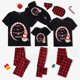 thumbnail image 1 of Pijamas familiares a juego de Navidad, conjunto de Pijamas cortos de muñeco de nieve, Let It Snow Black, 2023, 1 of 3