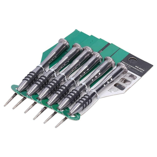 Kit de herramientas de reparación de teléfonos Bling Bling 6 piezas Destornillador estrella