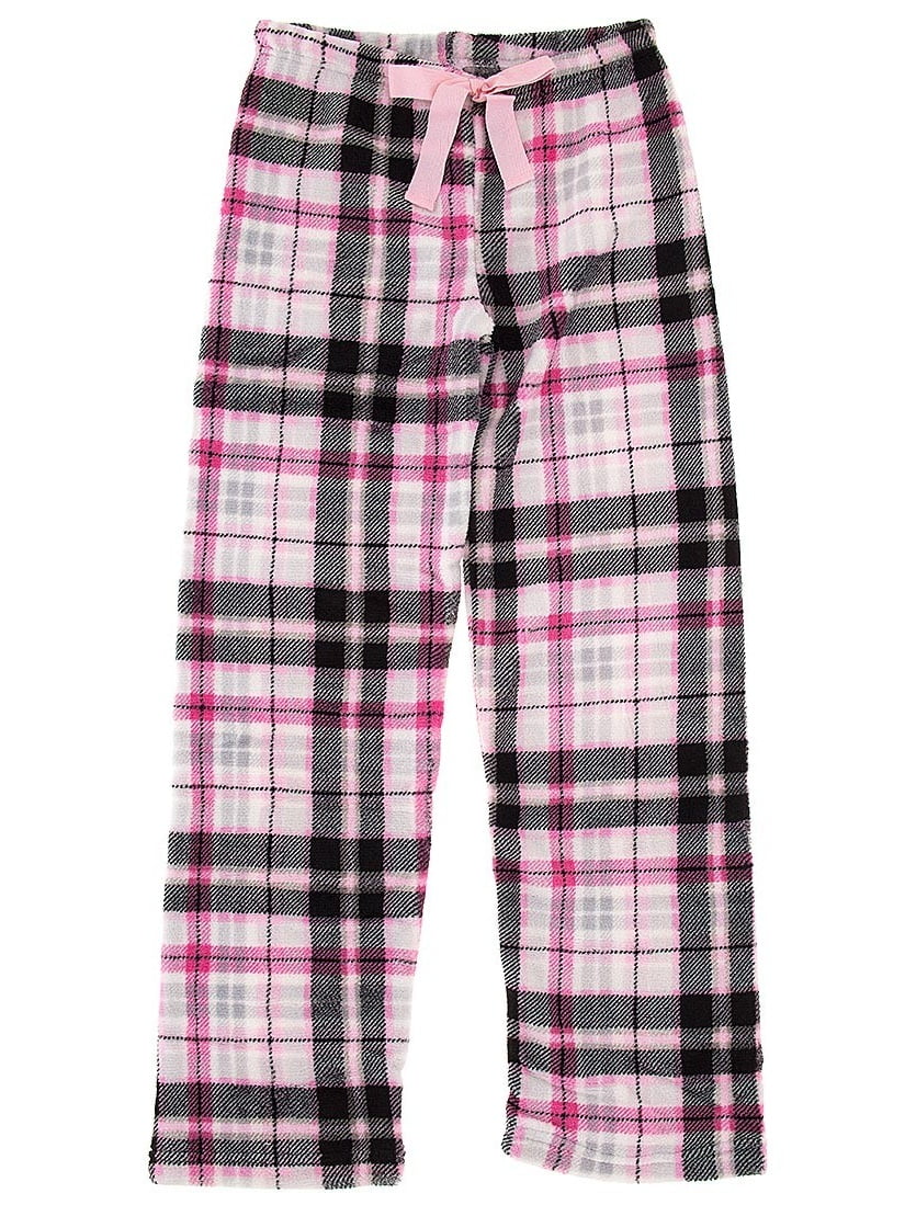 Totally Pink - Plaid Plush Lounge Women's Pants - Walmart.com - Walmart.com
