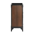 thumbnail image 3 of Vanity Cabinet (Sink not included), Brown Black, Wood, Metal, Industrial Hotel Bedroom Bathroom, Modern Contemporary HB35967, 3 of 9