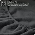 Bare Home Soft Micro Fleece Fitted Sheet Extra Plush Polar Deep