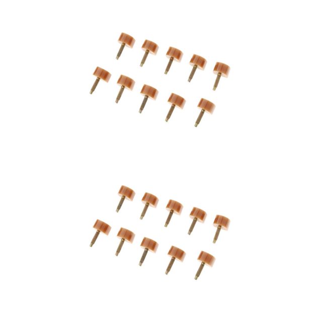 mmirethe Shoe Repair Replacement Dowels High Heel Tips Taps Pads Enhanced Performance Apricot Fine 10mm 10mm Thin Pin 2Set
