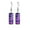 Purple Nebula Galaxy, variant on WIRESTER 1 Pair/Set Blue Glitter Sparkle Stainless Steel Glass Rectangle Drop Earring Fashion Jewelry Drop Dangle Hook Earrings for Women