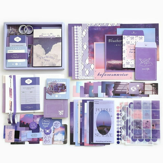 Trousse de Scrapbooking Esthétique Trousse de Journal Vintage pour Déchets avec Fournitures de Journalisation / Scrapbooking Rétro Bricolage Papier de Scrapbooking Planne
