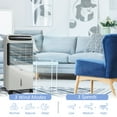 thumbnail image 4 of HOMCOM 3-In-1 Mobile Evaporative Air Cooler with Remote Oscillating Gray, 4 of 9