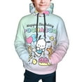 thumbnail image 3 of Sanrio Pochacco Kids' Hoodie 3d Print Sweatshirt Soft Pullover Hooded With Big Pockets Fans Gifts For Boys Or Girls Small, 3 of 7