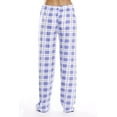 thumbnail image 2 of Just Love Women's Plaid Pajama Pants in 100% Cotton Jersey - Comfortable Sleepwear for Women (Periwinkle - Plaid, X-Small), 2 of 2