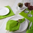thumbnail image 2 of GFI LINEN CLUB Cotton Soft Dinner Napkins Cloth Napkins with Mitered Corners Durable Hotel and home Pre-Washed Set of 12 18x18 Inch LIME GREEN, 2 of 2