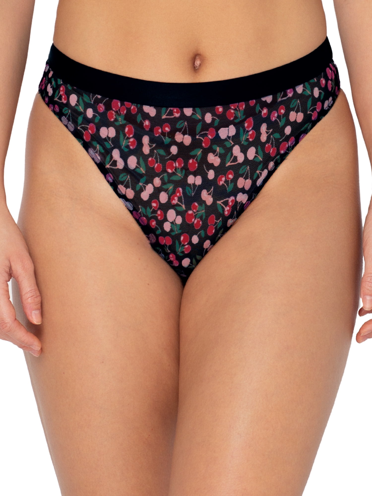No Boundaries Sheer Mesh Thong Panty, 3-Pack, Sizes XS-XXXL