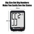 thumbnail image 3 of Wireless Bicycle Computer Large Digital Bike Computer Odometer Speedometer Bike Thermometer Waterproof Speed Distance Time Measure with LCD Backlight, 3 of 8