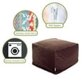 thumbnail image 6 of Chocolate Velvet Large Ottoman, 6 of 6