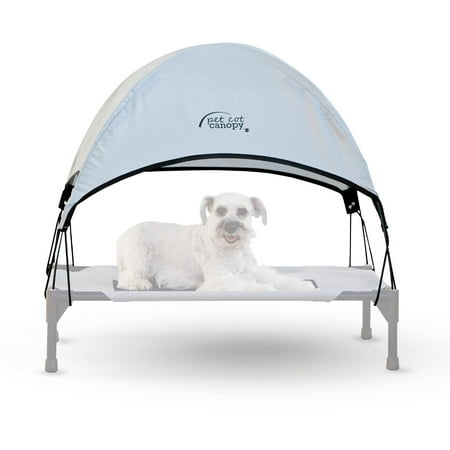 UPC: 0655199016389 | K&H Pet Products Pet Dog Cot Canopy (Cot Sold Separately) Gray Medium 25 x 32 inches