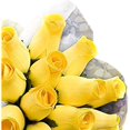 thumbnail image 1 of Bouquet de 12 Roses Jaunes en Bois, 1 of 2