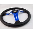 thumbnail image 4 of 1984 + CLUB CAR DS Blue steering wheel golf cart With Chrome Adapter", 4 of 4