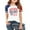 White, variant on Hiijoy Toddler Girls Independence Day T-Shirt Letter Print Short Sleeve T Shirt, Sizes 3-13