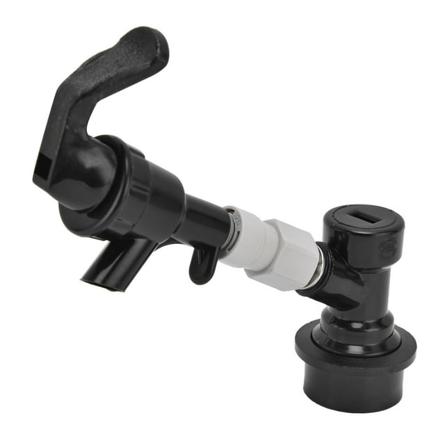 Grifo de cerveza, dispensador de cerveza de plástico negro, grifo de cerveza, grifo de cerveza, valor inmejorable