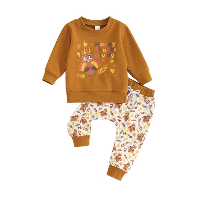 Conjunto de sudadera con estampado de calabaza y letras para bebé recién nacido, pantalones deportivos deportivos, ropa de otoño e invierno