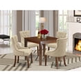 thumbnail image 4 of East West Furniture Dining Room Set Mahogany, OXFR5-MAH-05, 4 of 4