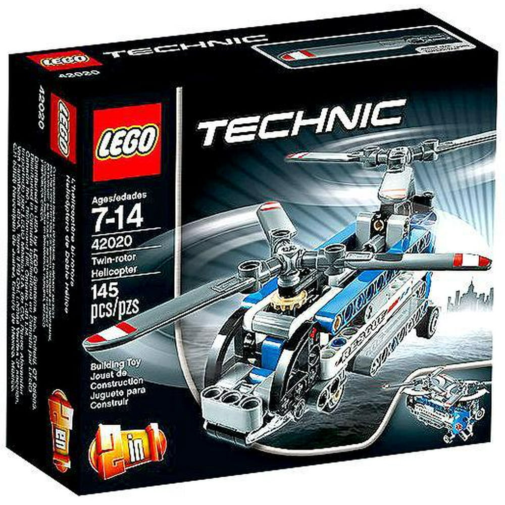 New Lego Building Toy Technic TwinRotor Helicopter Model Kit 145Piece