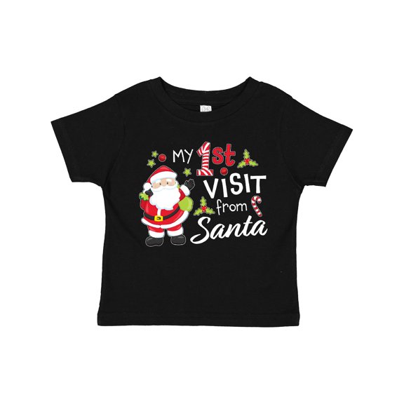 Inktastic My First Visit from Santa Boys or Girls Toddler T-Shirt