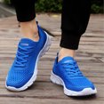 thumbnail image 3 of Pandaie Men's Breathable Mesh Athletic Sneakers Lace up Comfortable Memory Cushioned Sneaker Non Slip Lightweight Casual Walking Running Shoes, 3 of 8
