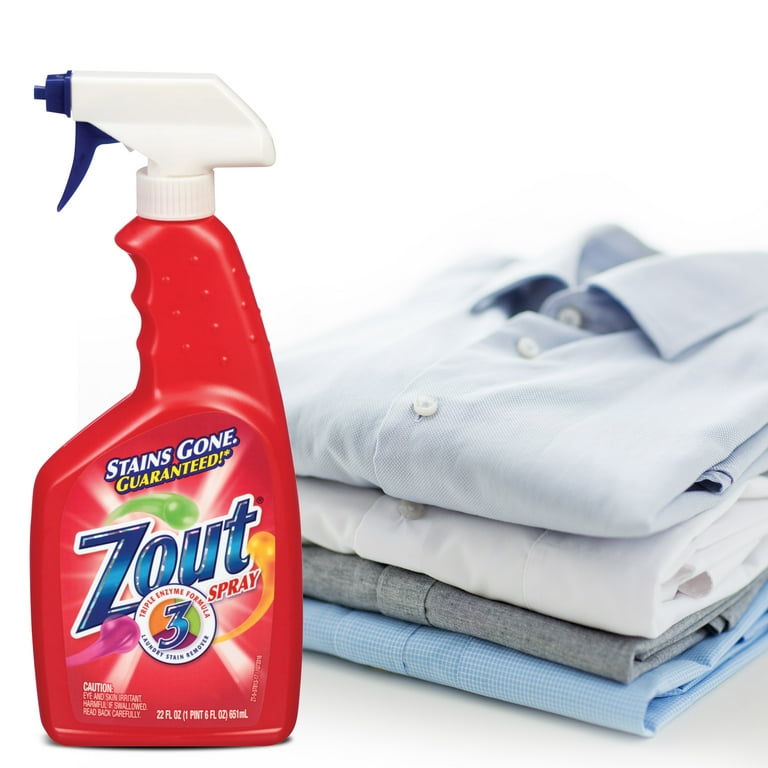 Zout Laundry Stain Remover, Foam Action, Triple Enzyme, 22 oz.