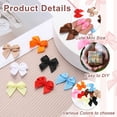 thumbnail image 3 of 60 Pcs Mini Ribbon Bow 3/4" Mini Fabric Satin Ribbon Flower Bows for Craft DIY Sewing Wedding Birthday Party, Black, 3 of 5