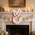 thumbnail image 4 of Qholemyo Easter Bunny Shaped Wreath With Ears Easter Decor For Front Door Window Spring Home Party Decor, 4 of 6