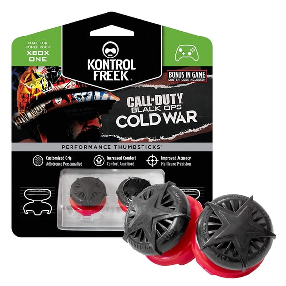 KontrolFreek Call of Duty: Black Ops Cold War Xbox One - Negro y Rojo KontrolFreek Xbox One