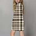 thumbnail image 6 of PWPSG Teen Girl Casual Cardigan Color Block Tunic Tops Lightweight Open Front Long Sleeve Top Fashion Daily Outfits with Pockets Brown 13 Years, 6 of 7