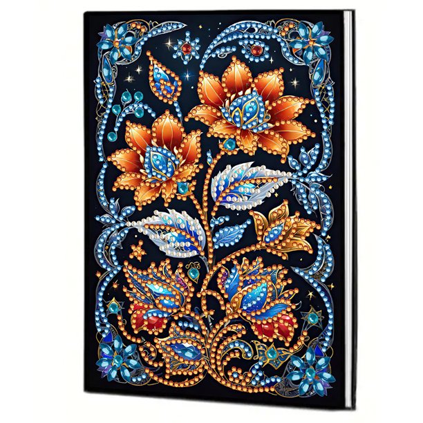 5d Painting Notebook 50 Páginas Flores Florecientes Forma Especial Diy Drawing Arte