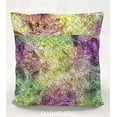 thumbnail image 3 of Batik Tie Dye Pillowcase / Pillow Cover by Penny's Needful Things (24 x 24) (Purple Green Swirl), 3 of 5