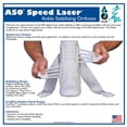 thumbnail image 2 of ASO Speed Lacer Ankle Stabilizer, White, Medium, 2 of 5