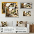 thumbnail image 4 of Designart Landscape Cottage framed wall art decor, Landscape Wrapped Gold framed wall art, Picturesque Street in a Mediterranean Village I , Extra large Traditional Gold framed wall art, Gold Frame, 4 of 5