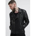 thumbnail image 1 of Leather Motorcycle Jacket Black Motorcycle Jacket Mens Leather Riding Jacket Motorcycle Jackets For Men Black Leather Motorcycle Jacket size XXS, 1 of 5